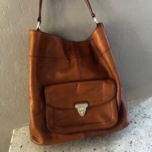 BANANA REPUBLIC Lg Leather Boho Bucket Bag